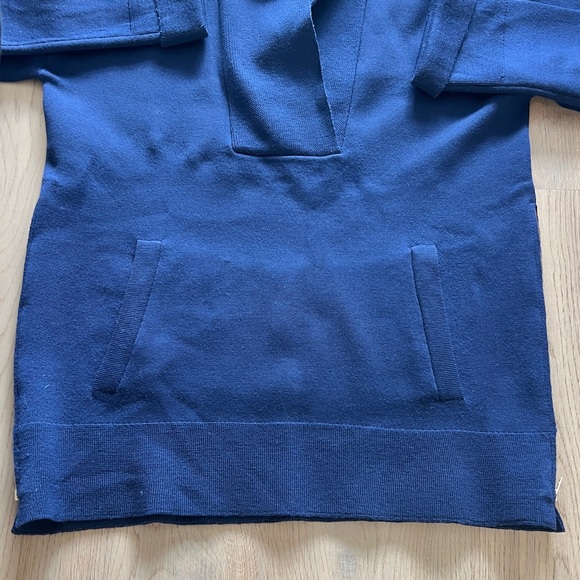 J.Crew Collection Cowl neck Side Zip Pull Over Merino Wool Sweater Sz: S - Picture 9 of 14